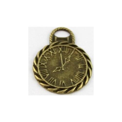 FREE SHIPPING 180PCS Antiqued bronze clock charms A13476B