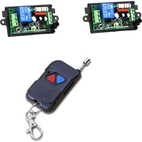 AC 220V 110V Wireless Remote Control Switch Remote Switch 10A Relay 2 Receiver Module 1 Transmitter Momenrary Toggle 315Mhz