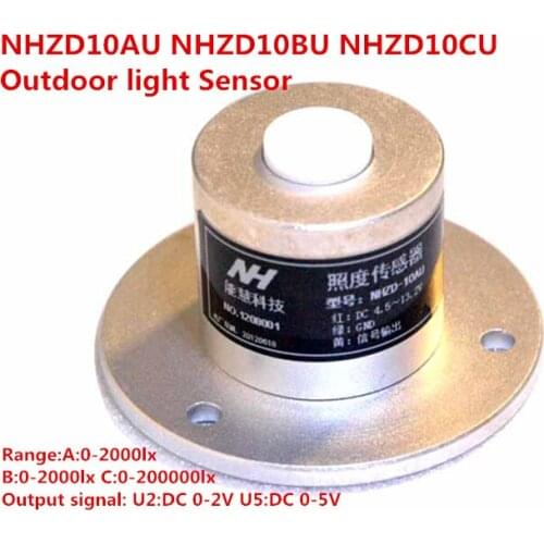 NHZD10AU NHZD10BU NHZD10CU Outdoor light Sensor Indoor Photostat Transmitter luminance Meter 0-200000lx Light Intensity Sensor