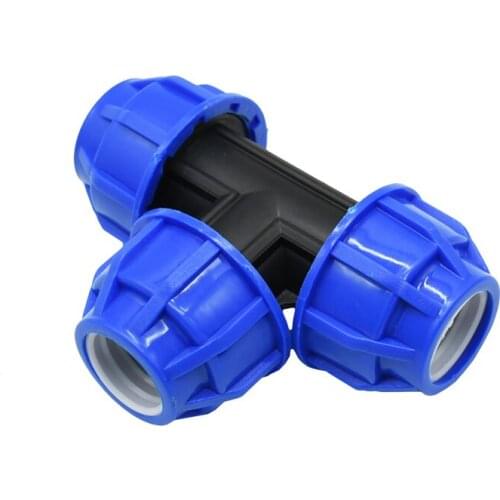 DN25 PPR PVC PE tube tee water splitter 1" T connector tee water pipe adapter 1pcs