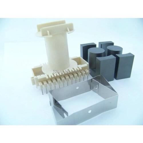 2set ETD59 24pin transformer bobbin frame TDG TP4 soft magnetic core thru hole vertical transformer bobbin