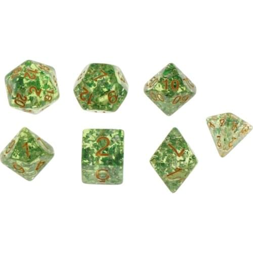 7pcs Polyhedral Dices Table Board Games Party KTV for Dungeon and Dragons Polyhedral Dice Games Home Decoration Crafts