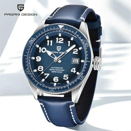 NEW PAGANI DESIGN men watch Japan NH35A mens Mechanical watch waterproof 100M sport wristwatch top brand clock Relogio Masculino