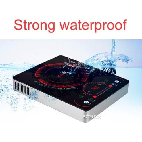 220V Commercial Induction cooker fire boiler Waterproof Black Crystal Plate Stove High-power Cooktop Burner
