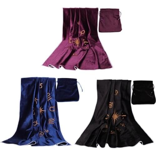 Ta-rots Pad Rubber Pad Astrolabe Witch Divination Pendulum Divination Tablecloth Props For Board Game Square