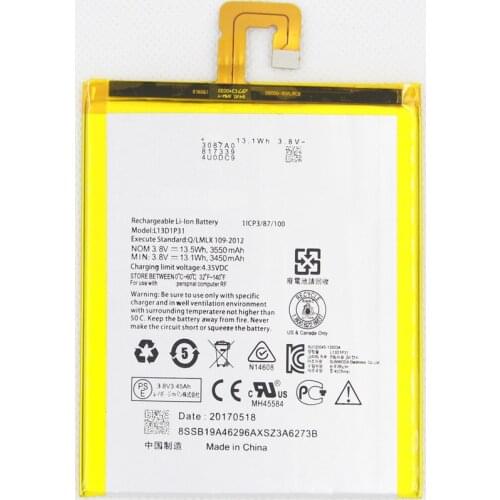 With Tools 3550mAh L13D1P31 Battery For Lenovo Pad A3500 S5000 S5000-H tab3 7 TB3 710i 710F tab 2 A7 A7-30 A7-10F A7-20F