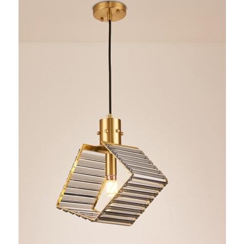 Modern Creativity Crystal Chandeliers For Dining Room Single Light Suspension Lighting Fixtures LED Cristal Lustre Indoor