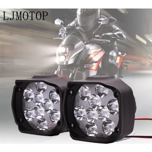 Motorcycle Led Lamps Waterproof Fog Spot Headlight 10W With Switch For Kawasaki ZZR600 ZX10R ZX12R ZX6R ZX14R Z1000SX Z750
