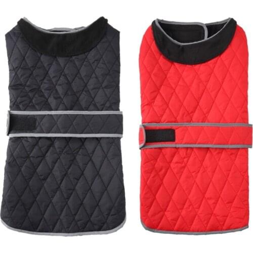 Reflective Dog Jacket Winter Dog Clothes Windproof Dog Coat Warm Jacket Reversible Winter Dog Vest For Small Medium Large Dogs