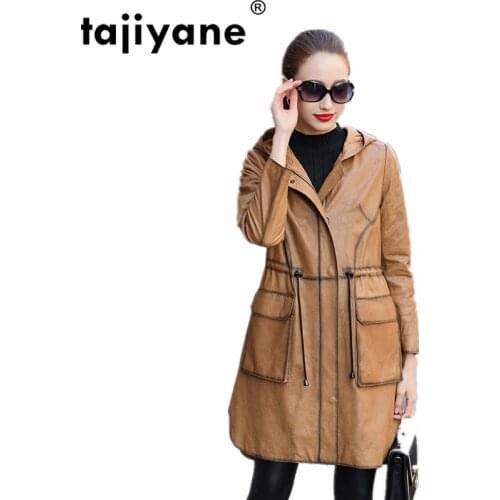 Sheepskin Real 100% Coat Female Spring Winter Clothing 2021 Fashion Streetwear Genuine Leather Jacket Women Windbreaker