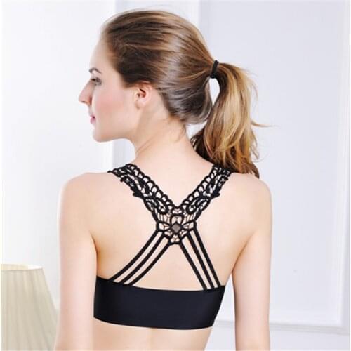Sexy Women Casual super Stretch Padded Bra Sleeping brassiere Push Up Bras Fashion Tank Top wireless bra top