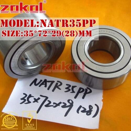 ZOKOL NATR35 PP NATR35PP Yoke Track Roller Bearing 35*72*29mm
