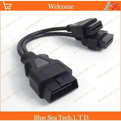 1 pcs 16 Pin OBD2 male to female ELM327 Adapter/extension cord/cable for ECU OBD2 diagnostic tools,30cm OBD cable