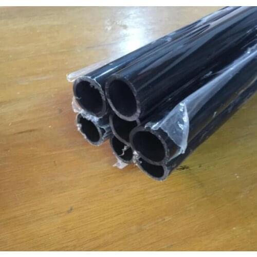 1pcs 24mm ID acrylic pipe 30mm OD black color round tube plexiglass PMMA material through pipe 300mm length