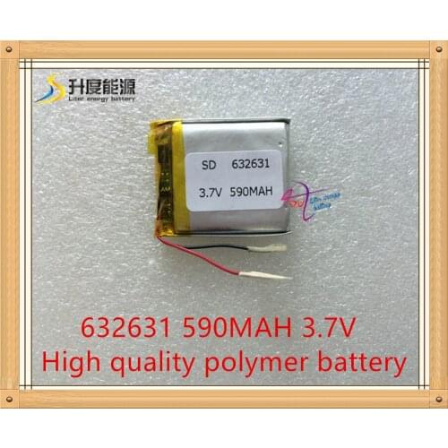 1PCS tablet battery 632631 polymer lithium battery 590Mah new energy instead of 602,530