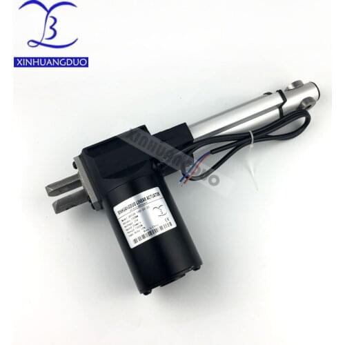 12V/24V 100mm /4inch micro linear actuator electric linear actuator thrust 5000N / 500KG / 1100LBS TV lift dc motor