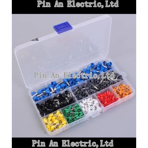 460pcs/lot 6-different Crimp Terminal tube pre insulating terminal Bootlace Ferrules kit set Wire Copper Crimp