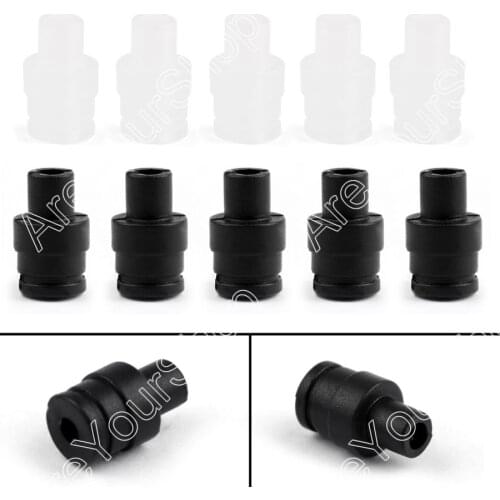 Areyourshop Sale 10Pcs 6mm Headphone Jack Plug Tail Pipe Hole Protect Sleeve For Sennheiser Clear Black
