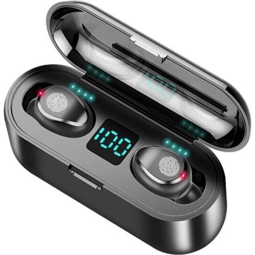 Wireless Earphones Stereo Bluetooth V5.0 Earphone Sport Wireless Headphone Earbuds headset 2000 mAh Power For All Phone