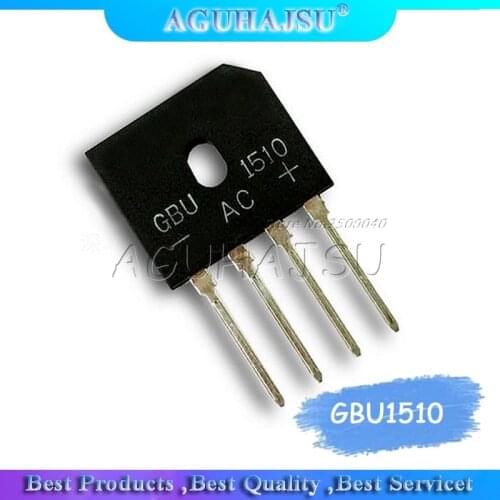 10PCS GBU1510 Rectifier 15A/1000V Induction Cooker Power Supply Block KBJ1510