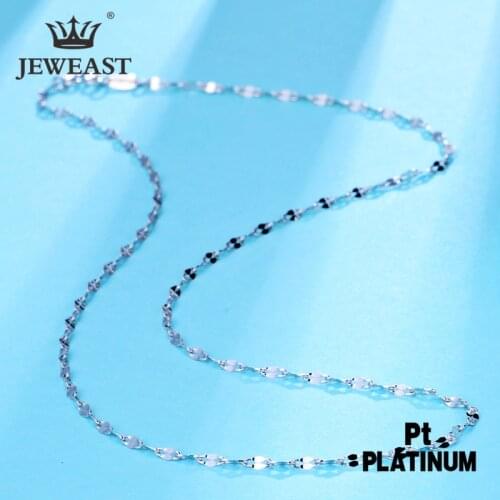 SSQY Pt950 Pure Gold Necklace Real Platinum Solid Gold Chain Mens Good Simple Upscale Trendy Fine Jewelry Hot Sell New 2020