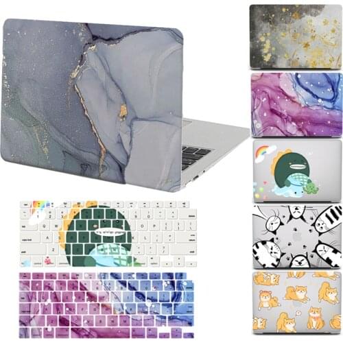 2021 Laptop Case for Apple Mac Book Air 13 A2337 A2179 New Case for MacBook M1 Pro 13.3 Air 11 15 A2251 with Free Keyboard Cover