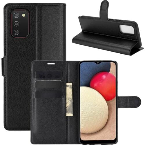 Book Style PU Leather Case Cover for Samsung Galaxy A02s Flip Wallet Phone Bags Cases with Stand for Samsung Galaxy A02s