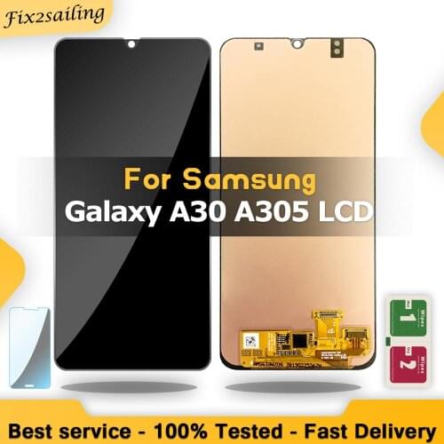 LCD Display For Samsung Galaxy A30 A305/DS A305F A305FD Super AMOLED Lcd Display Screen Replacement Digitizer Assembly