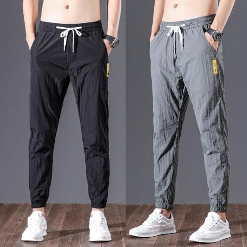 Kksky Spring Joggers Pants Men Breathable Pencil Pants Fashion Streetwear Trousers Nylon Oversized Korean Style Men Clothing