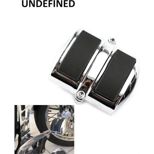 Chrome Motorcycle Brake Heel Shift Peg Pedal Pad Cover For Yamaha V-Max V-Star 650 950 1100 1300 Roadliner Stratoliner Universal