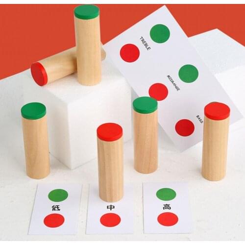 Voice Pairing Toy Educational Colorful Wood Children Sound Identification Game for Kids Education