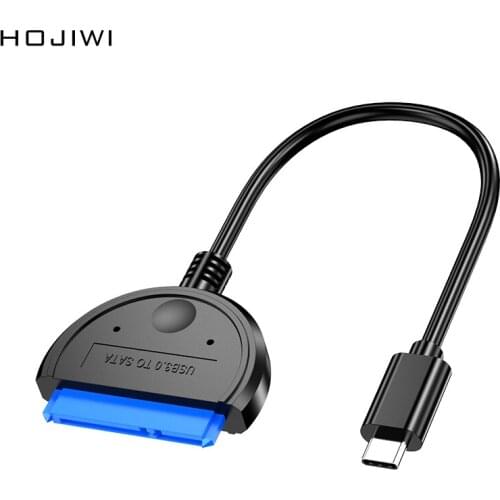 HOJIWI Type C Adapter Cable Converter for Laptop Connect 2.5" SSD HDD Hard Drive 25CM transfer USB Adapter TYPE-C Converter AB01
