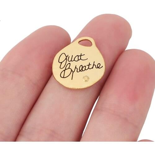 10 x Antique Gold Metal Alloy Irregular Round Charms Pendants for DIY Necklace Bracelet Jewelry Making 19x17mm