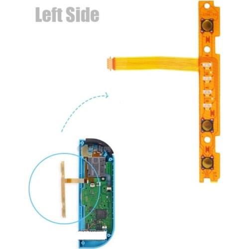 H054 5 in 1 ZL ZR L SL SR Button Key Ribbon Flex Cable Replacement Repair Compatible with Switch Joy Con Controller Spare Parts