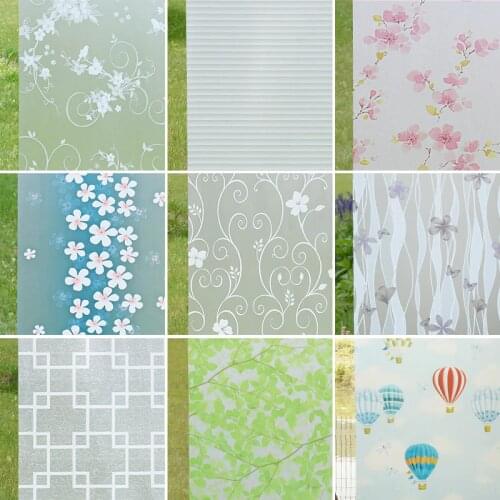 80cm*300cm Stained Glass Adhesive Film Frosted Decorative Window Films Self Adhesive Privacy Glass Sticker Raamfolie