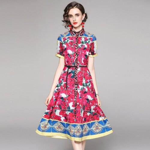Menahem Red Summer Dresses
