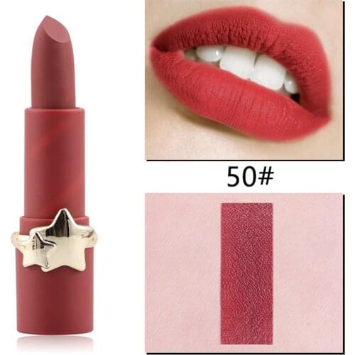 MISS ROSE Lip Gloss Lipstick Velvet Matte Lip Glaze Lightweight Lips Makeup Lasting Lip Tint Waterproof Cosmetics 12 Colors