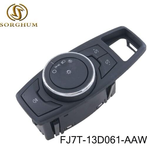 New Arrival Headlight Fog Light Lamp Control Switch Module Button FJ7T-13D061-AAW For Ford FJ7T13D061AAW