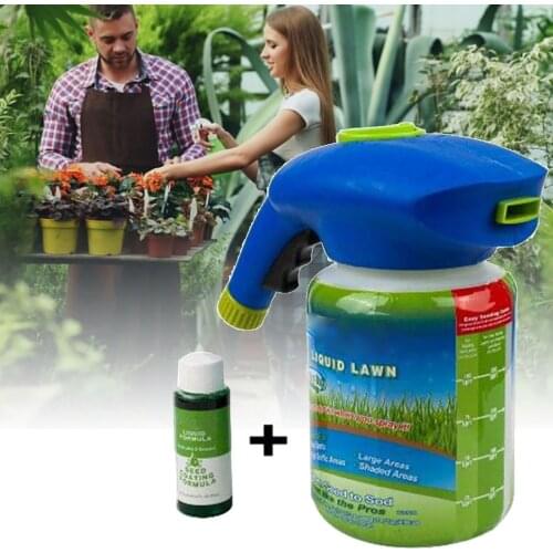 Garden Seed Sprayer Combination Liquid Lawn Seed Sprinkler System Grass Plastic Seed Sprayer Watering Can Fast Easy Sprayers