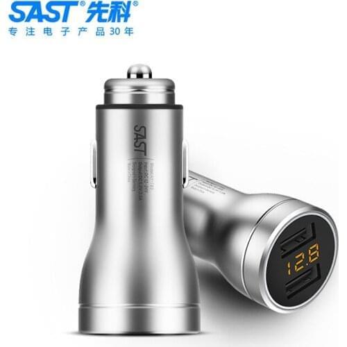SAST car charger double USB car lighter 3.6A vehicle charging vehicle with a drag of two AY-T65