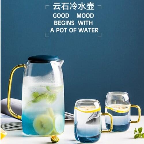 Glass Cooling Water Bottle Juice Bottle, Household High Temperature and Large Capacity Cooling Water Cup, Heat and Explosion-pro