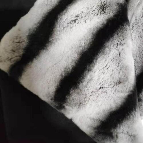 Soft Real Chinchilla Rex Rabbit Fur Plate Natural Genuine Fur Rug Blanket Diy Decorative Throw Garment Accessory Christmas