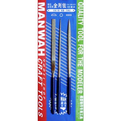 WANWAH MW-2102 Model Tools Three Piece Metallic File Set #MW-2102