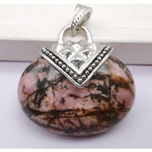 Rhodonite Stone GEM Bead GEM Pendant Jewelry S613