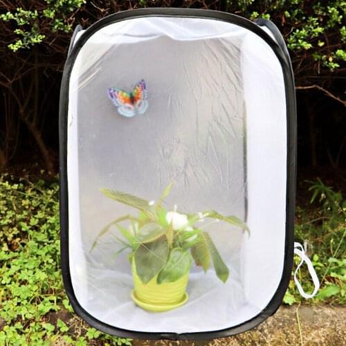 1Pcs Portable Foldable Insect Butterfly Chameleon Cage Housing Enclosure Insect Supplies Mesh Boxes
