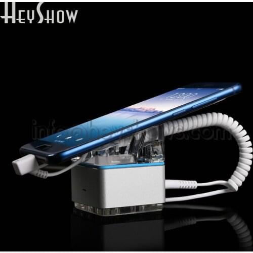 10PCS Phone Security Display Holder Mobile Cellphone Secure Burglar Alarm System Samsung Anti-Theft Stand With Charging Function
