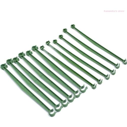 83XC 12 Pcs Plant Support Rod Adjustable Vines Support Connecting Rod Plastic Arm Houseplants Support Garden Pillar Fixed DIY