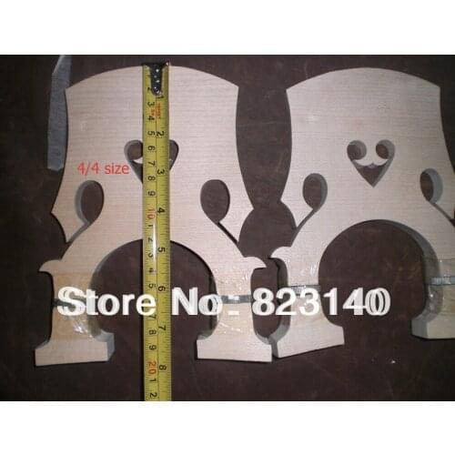 2 PCs of Adjustable Double Bass Bridge all 4/4