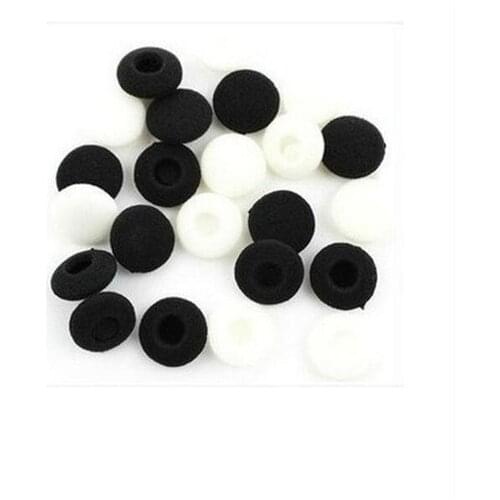 20pcs/lot 15mm Replacement Sponge Soft Foam Earpad Earphone Ear Pads Headset Ear Cover Ear Bud Tips Black Earphone Accessories