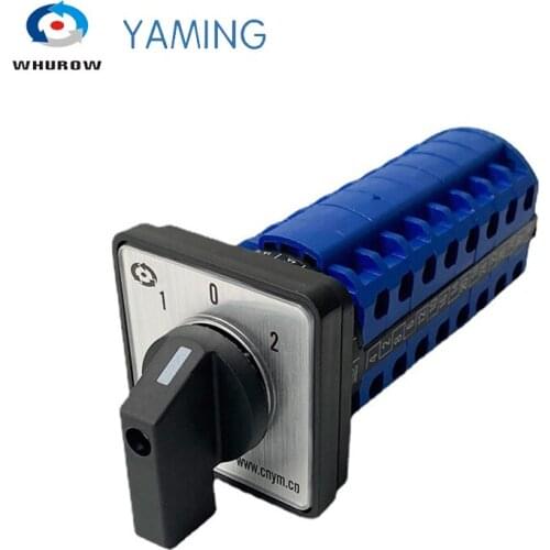 3 Positions ON-OFF-ON 8 Poles 20A LW26-20/8 LW28 YMW26 Reverse Dual Power Rotation Combination Selection Cam Switch